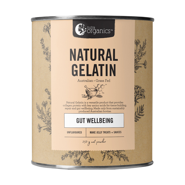 Nutra Organics Natural Gelatin 250g Powder